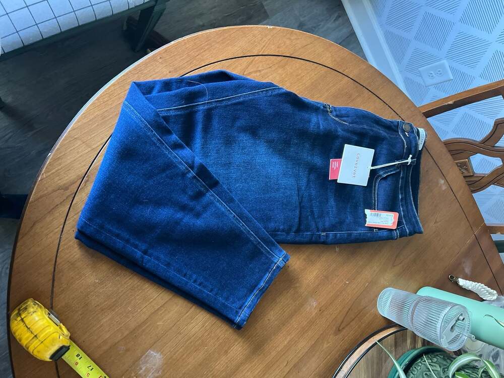 Lovervet by Vervet High Rise Ankle Skinny Tummy Control Jeans Size 20W